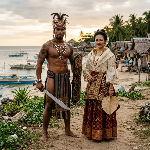 Filipino Traditional Attire Inspired by Lapu-Lapu & Maria Clara