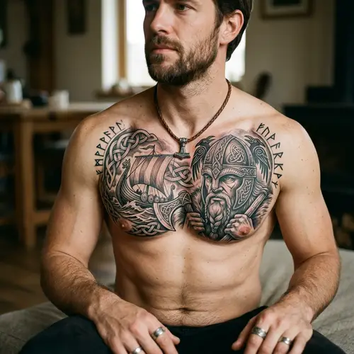 Viking Chest Tattoos: Explore Unique Designs