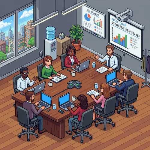 Conference Table Pixel Design Ideas