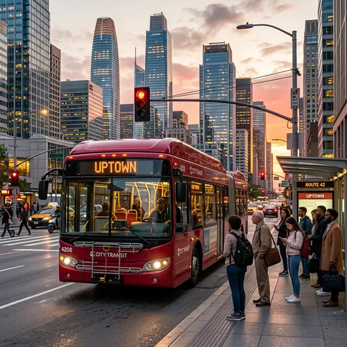 Urban City Bus: Exploring the Crimson Beauty & Vibrant Life