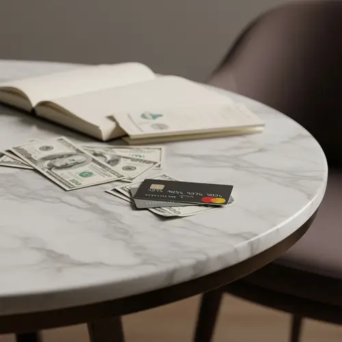 Elegant Light Marble Table Photography