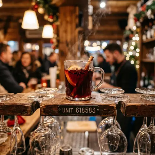 Fragrant Mulled Wine Cup | Glass Rack Display