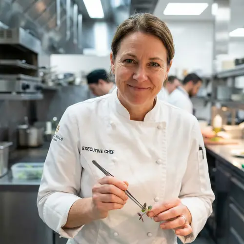 Expert Chef Headshot: Culinary Mastery in White
