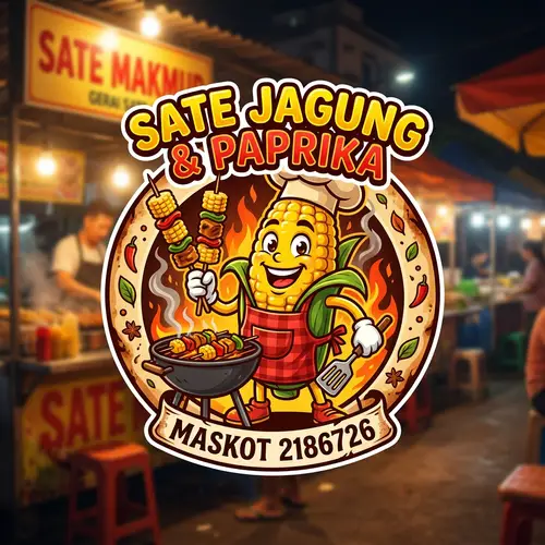 Delicious Sate Jagung with Paprika Maskot