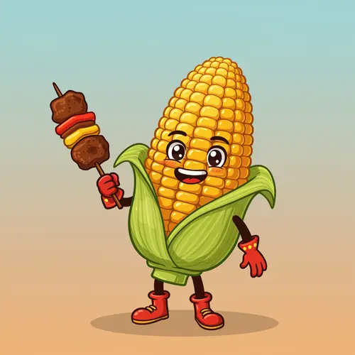 Delicious Sate Jagung with Paprika Maskot