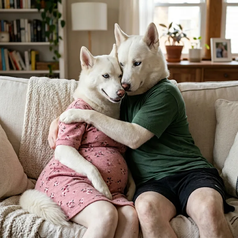 Adorable Husky Dogs: Embracing Love and Family