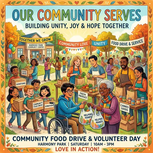 Create a Beautiful Community Effort Poster