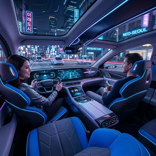 Futuristic Car Interior | Next-Gen Automotive Salon
