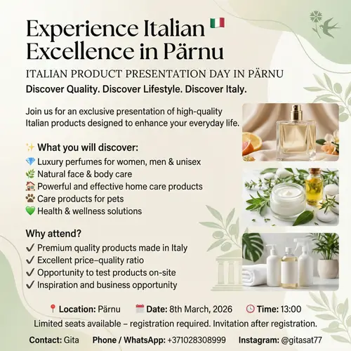 Italian Product Presentation Day in Pärnu