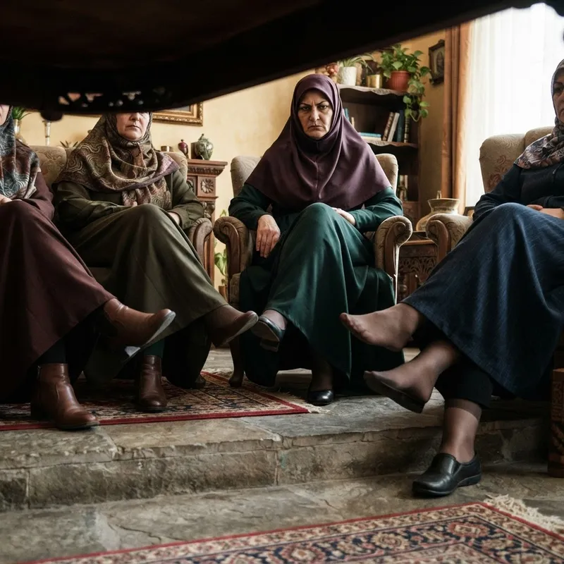 Mature Hijab Mistresses: Pantyhose Feet JOI Mature Hijab Mistresses: Pantyhose Feet JOI