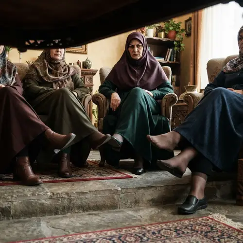 Mature Hijab Mistresses: Pantyhose Feet JOI