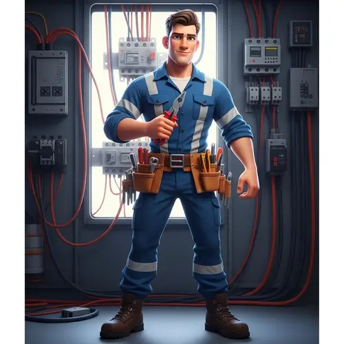 3D Electrician Animation Design for Men
