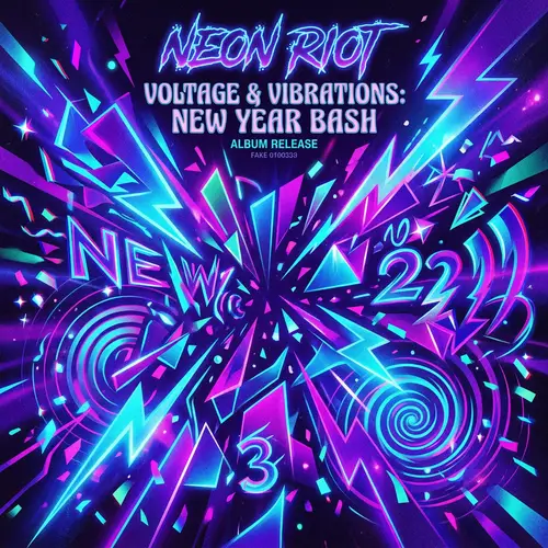 Rock & New Year Fusion Album Cover Design