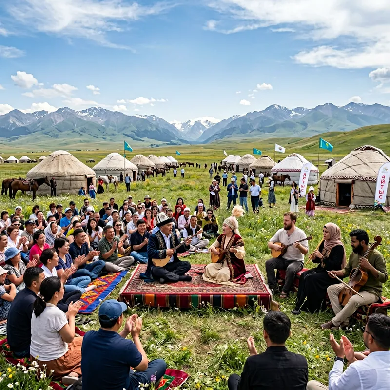 Kazakh Aitys Festival in the Aytys Valley