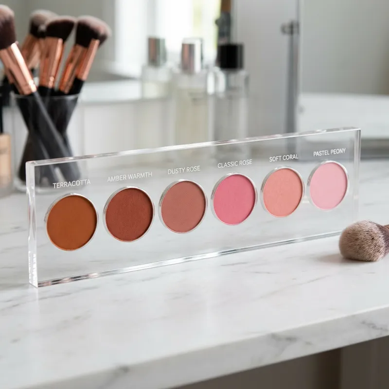 Blush Color Palette: Acrylic Plate of 6 Shades