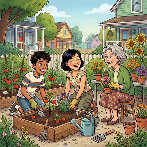 Diverse Friendship in Cartoon Art