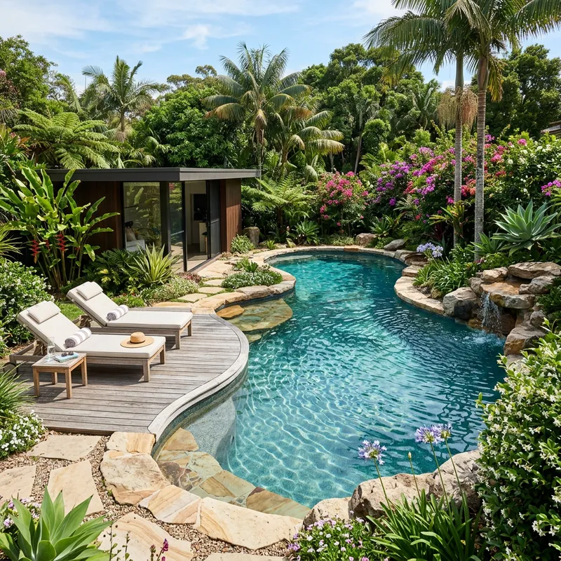 Intresting Swimming Pool Design | Elegant Garden Oasis