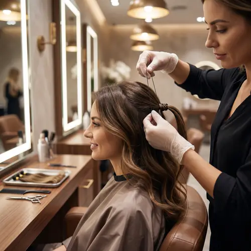 Expert Brazilian Knots Hair Extensions Services