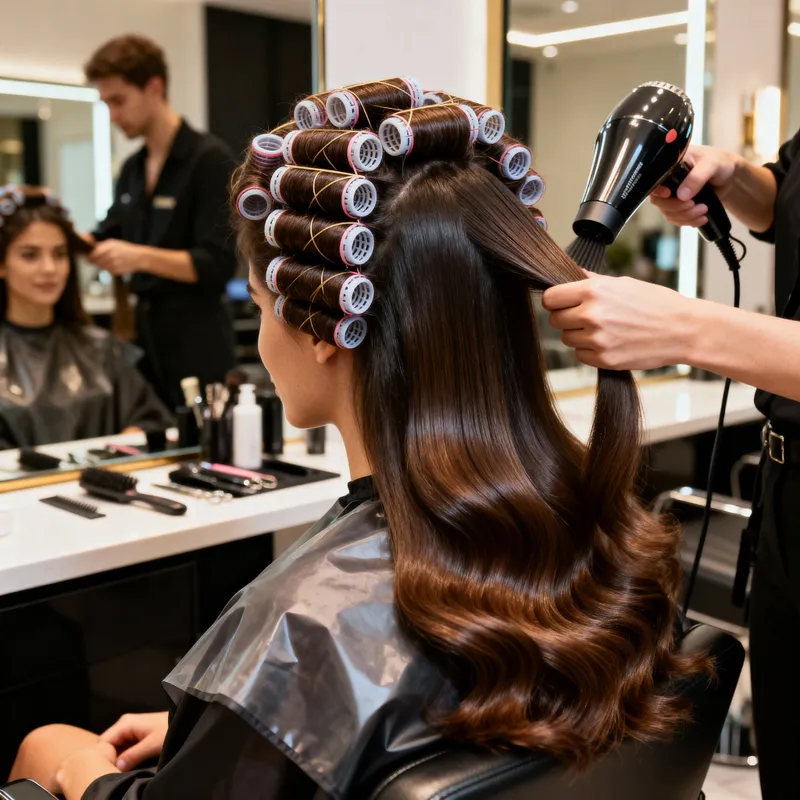 Expert Hair Wash, Roller Set & Blowout Services