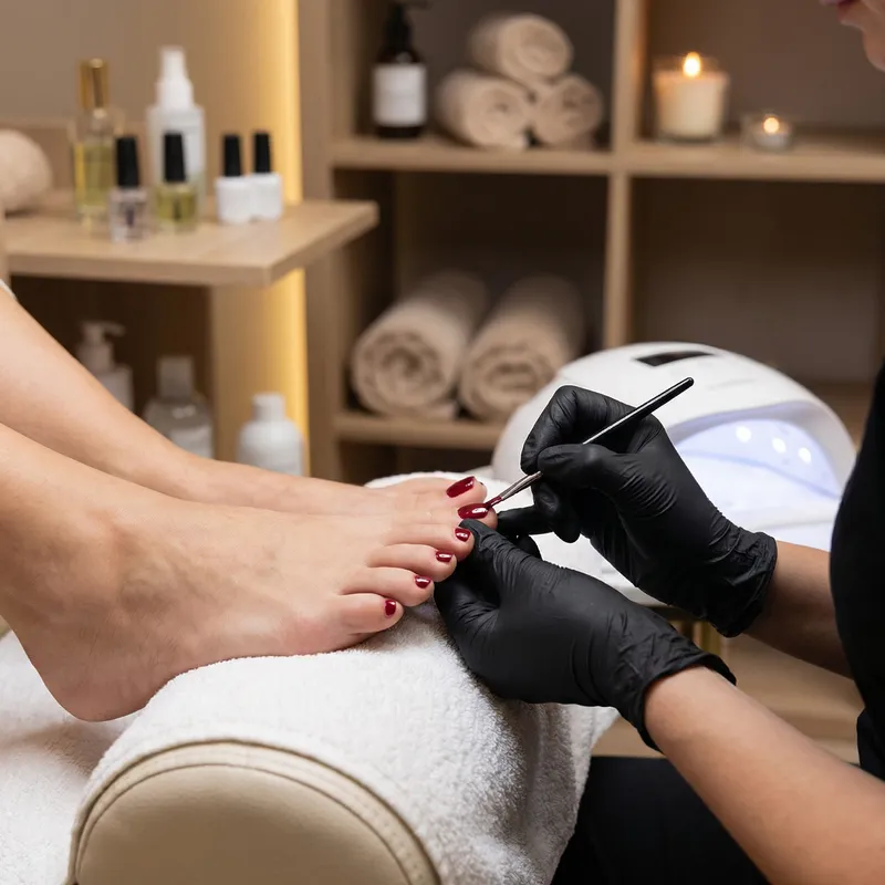 Professional Pedicure with Gel Polish Services