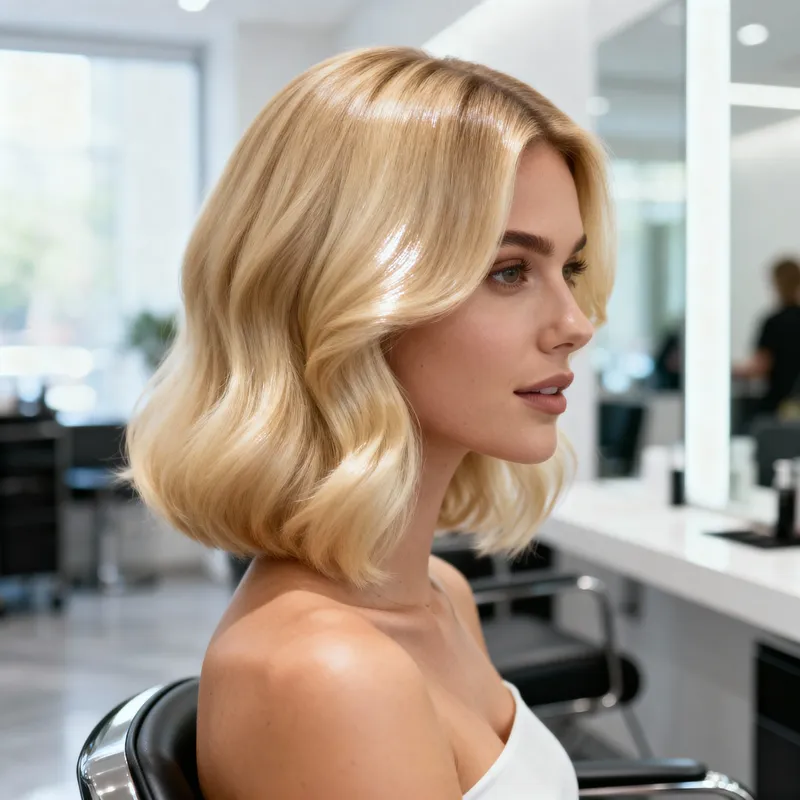 Stunning Blonde Blowout: Fresh Haircut Inspiration