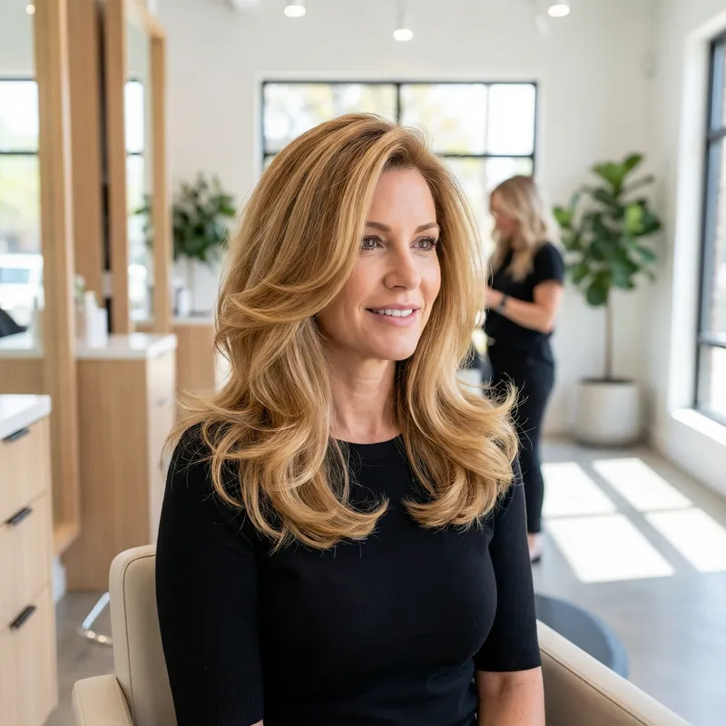 Stunning Blonde Blowout: Fresh Haircut Inspiration