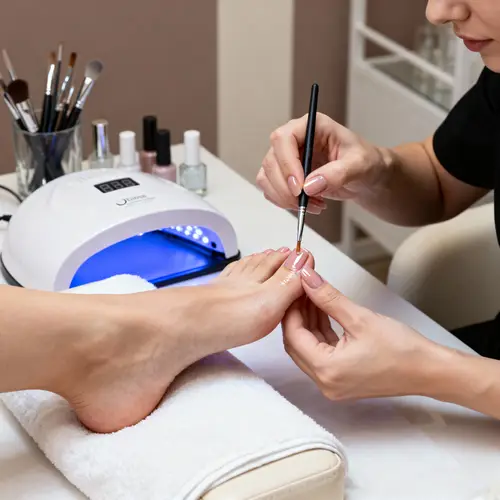 Professional Pedicure with Gel Polish Services