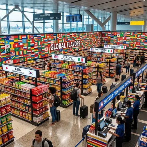 Global Snack Supermarket | Duty-Free Shop at Airport Transit Zone