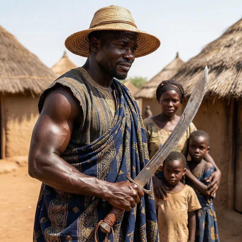 Afro Samurai: Protector of Family | Warrior with Commanding Presence