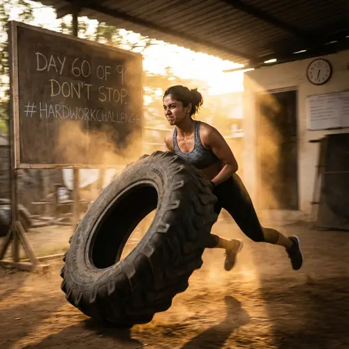 90-Day Hard Work Challenge | Inspiring South Asian Female in Action