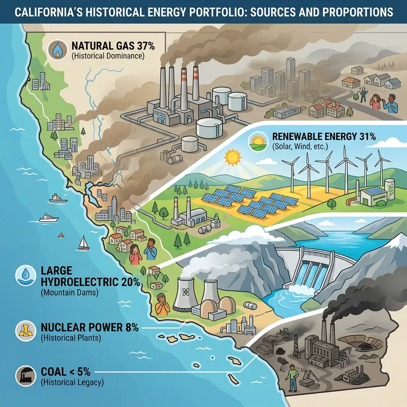 California's Energy Mix: Fossil Fuels, Renewables, and Climate Impact California's Energy Mix: Fossil Fuels, Renewables, and Climate Impact