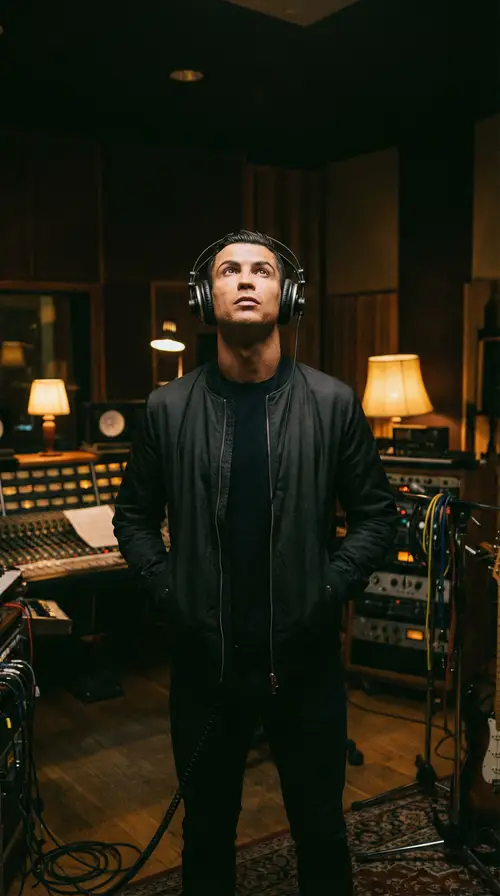 Cristiano Ronaldo in Recording Studio