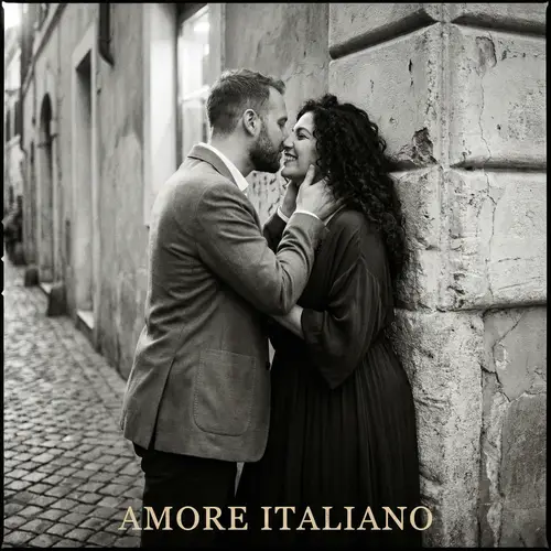 Amore Italiano: A Black & White Embrace