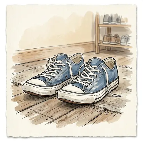Simple Shoe Association Drawing Art