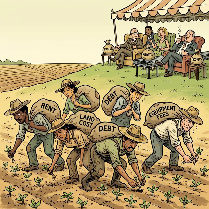 Unequal Distribution of Labor and Wealth: Farmers vs. Wealthy Profits