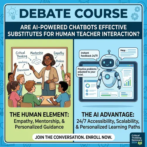 Debate Course: AI Chatbots vs. Human Teachers
