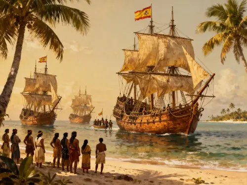 The Arrival of the Spaniard Expedition in the Philippines