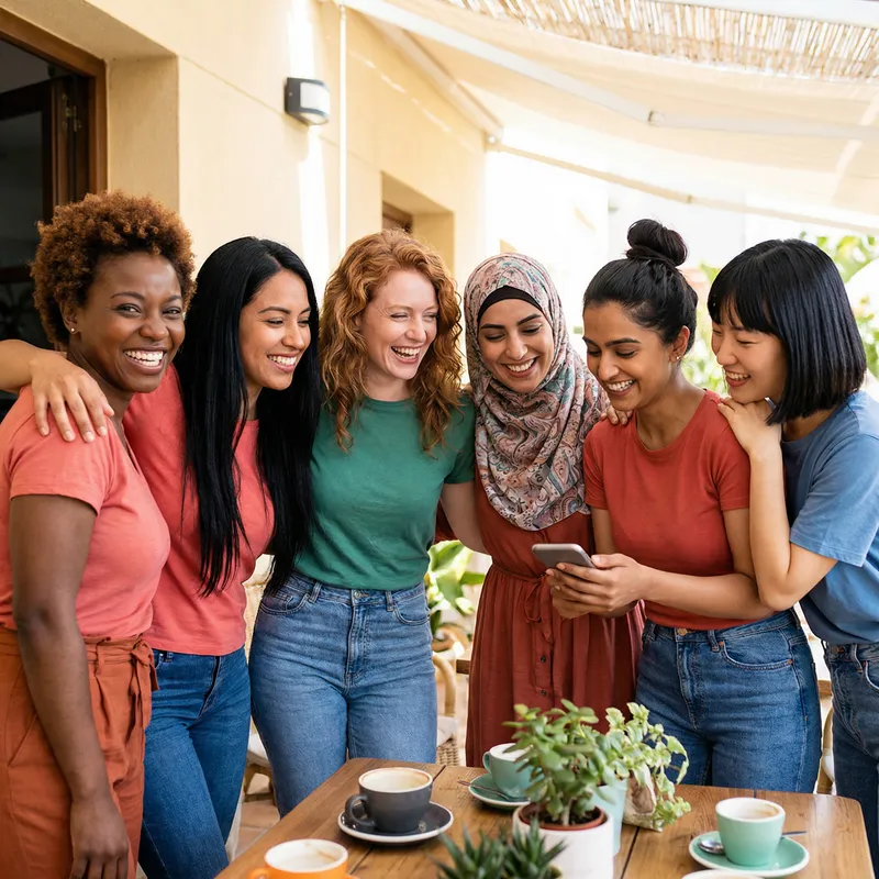 Group Portrait of Six Beautiful Women | Human Diversity Showcase