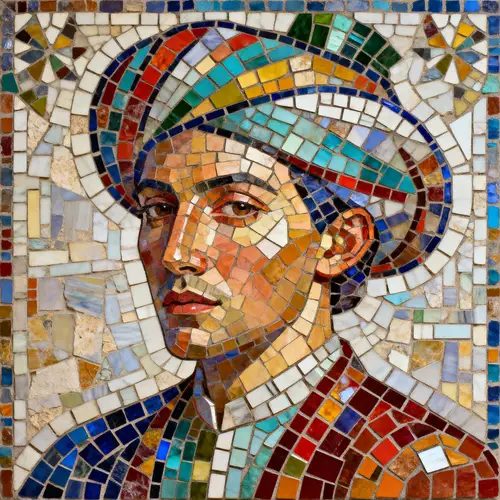 Intricate Mosaic Art: Colorful Tile Creations
