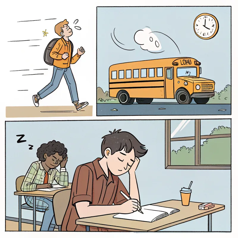 Teens and School: A Relatable Comic Strip