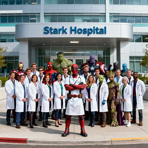 Marvel Heroes as Doctors at Stark Hospital