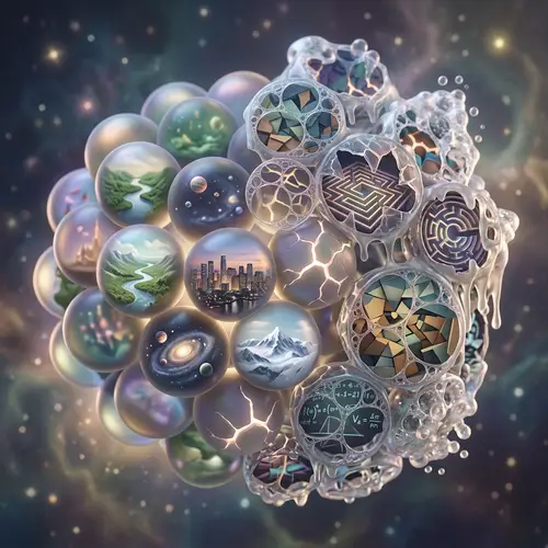 Surreal 3D Art: Melting Apollonian Gaskets & Orbs