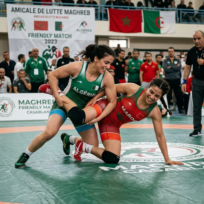 Algerian vs Moroccan Friendly Wrestling Match