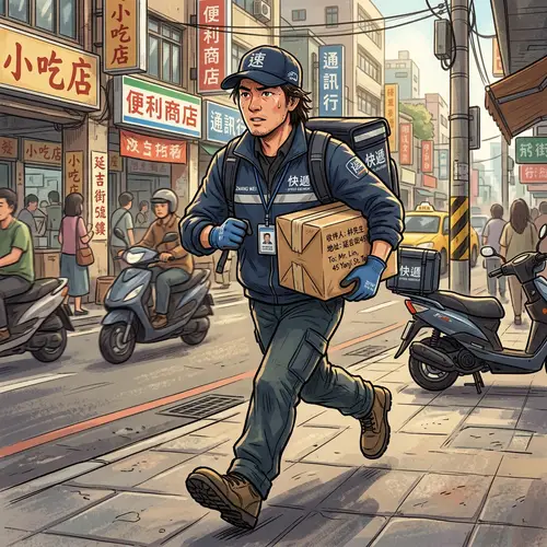 East Asian Courier in Action - Fast Delivery Service
