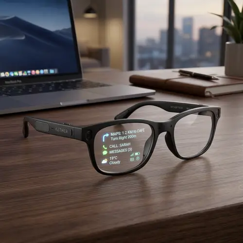 State-of-the-Art High-Tech Glasses with Holographic Display