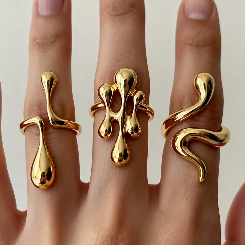 Organic Gold Ring Design - Art Jewelry