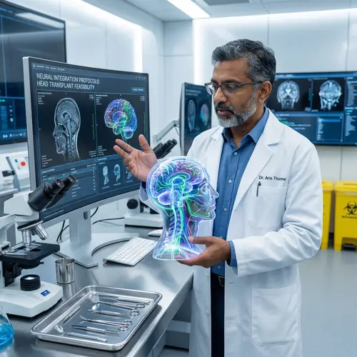 Head Transplant Research: Modern Lab Study by Professor