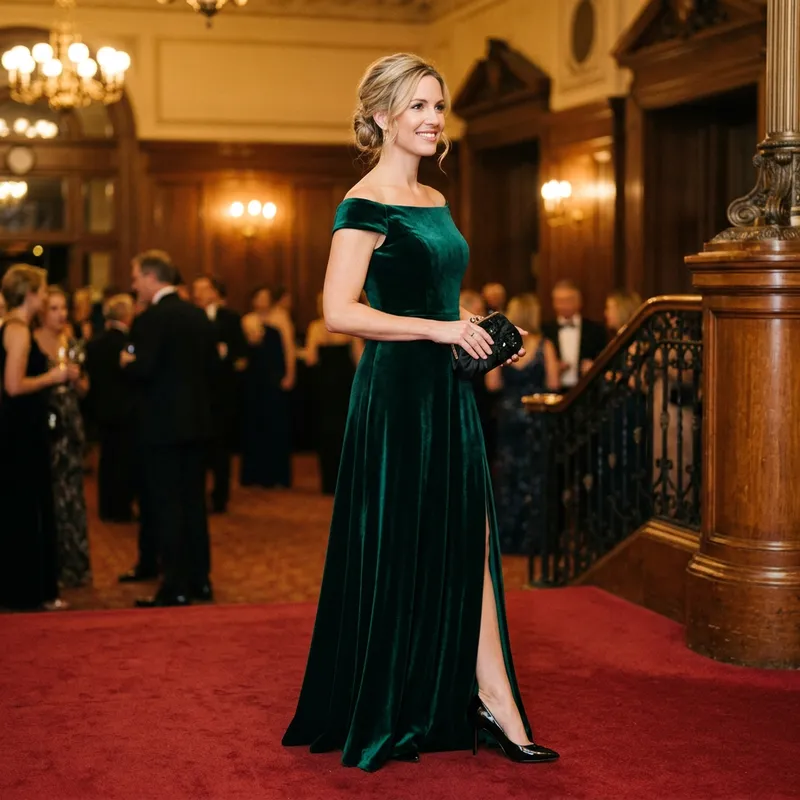 Elegant Woman in High Heels | Sophisticated Evening Wear