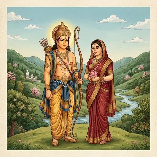 Ram and Sita - Mythological South Asian Historical Duo