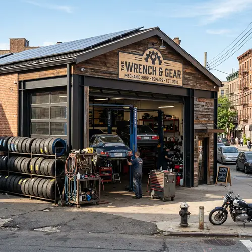 Modern Rustic Mechanic Garage Design